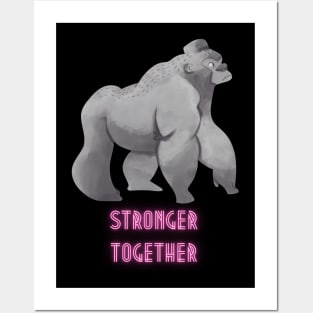 Apes Stronger Together Posters and Art